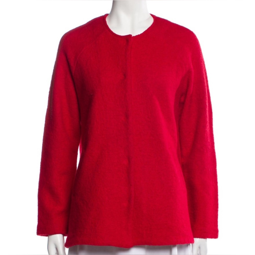 Cynthia Rowley - Women's Jacket w/ Button and two Pockets -‎ Size Small - Red
